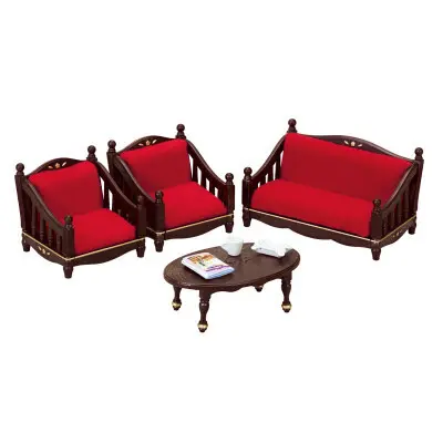 Classic Brown Sofa Set